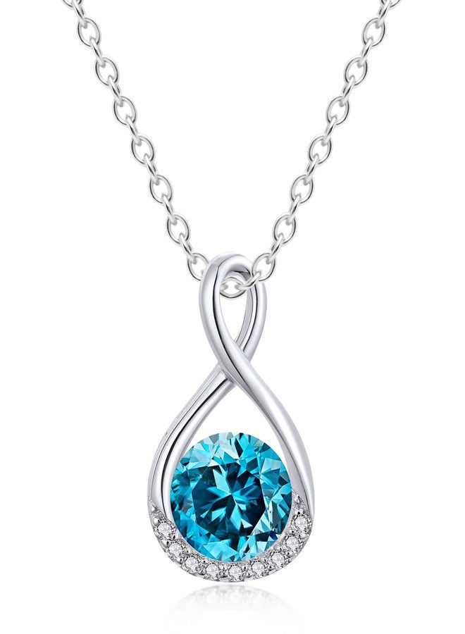 MIDDLUX Woman Gifts for Birthday, Happy Birthday Gifts for Women, Turquoise Necklace, Birthday Gifts for Girlfriend, Infinity Necklace, Birthstone Jewelry, Turquoise Jewelry for Women - Image 1